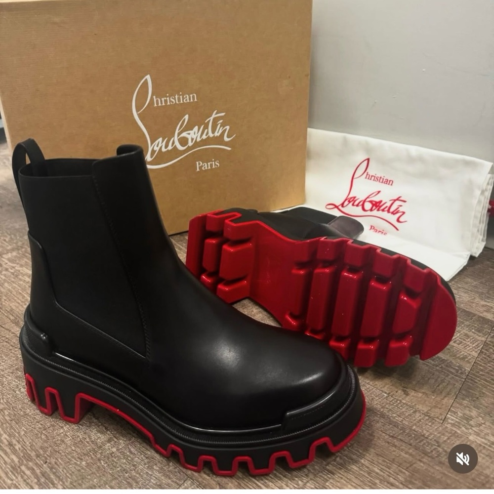 Red bottom boots new season. Like new comes with original box and dust bag.